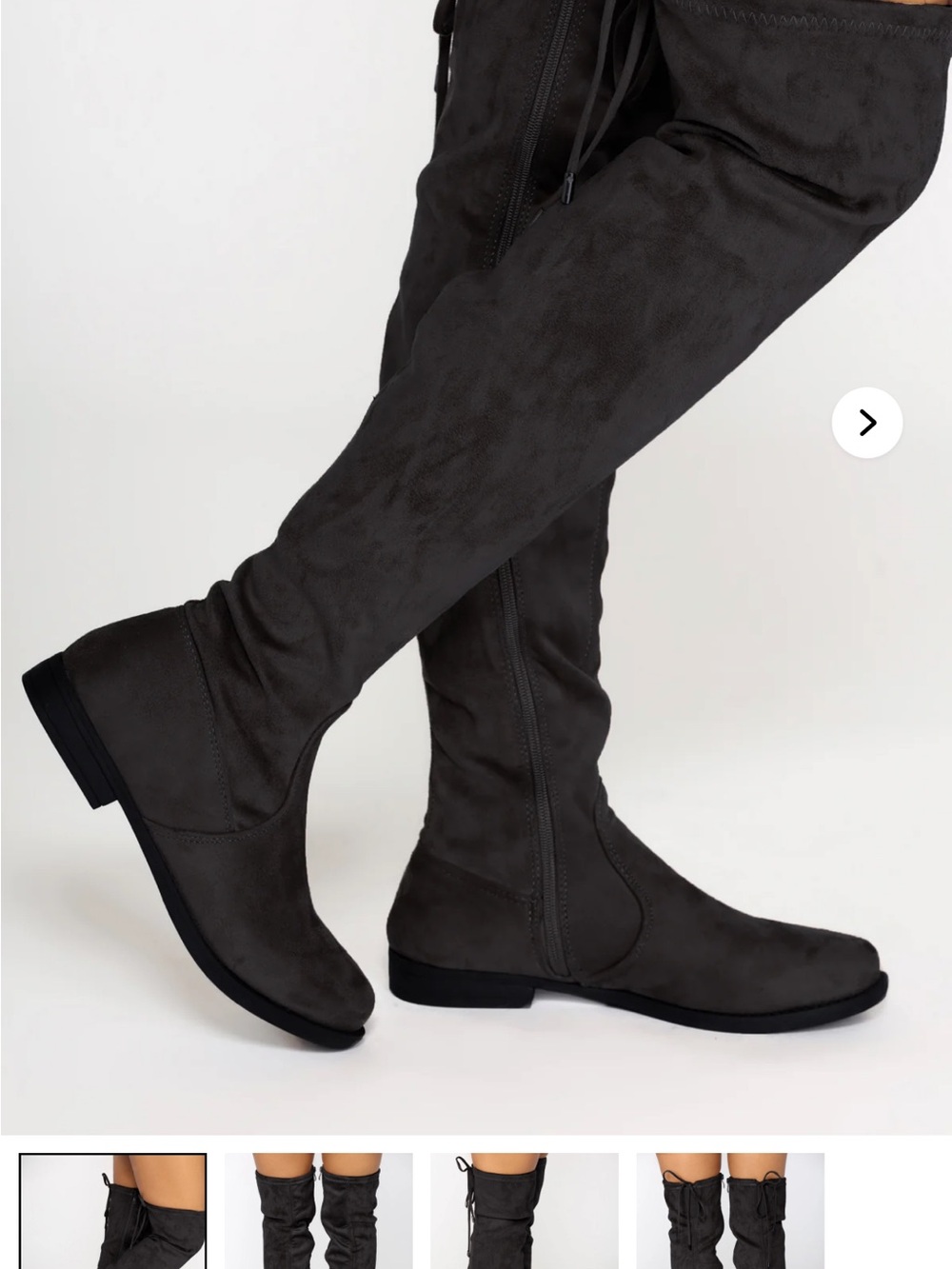 Fashion Nova Suede Bestie Boot - Black
